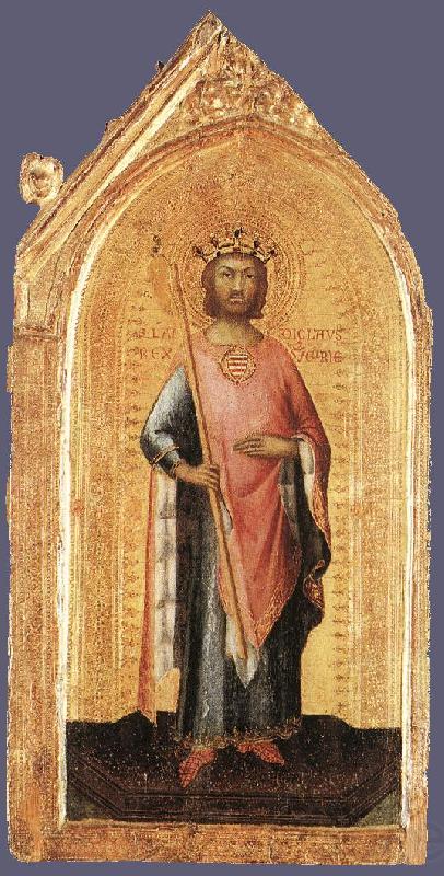 Simone Martini St Ladislaus, King of Hungary France oil painting art